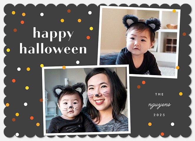 Halloween Confetti Halloween Photo Cards