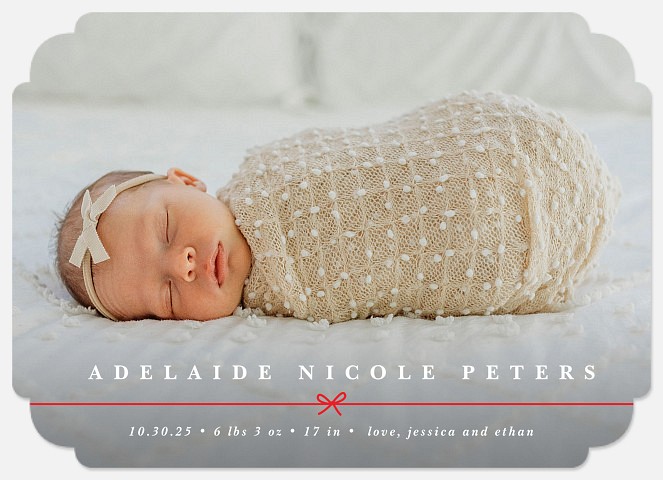 Tied with String Holiday Photo Cards