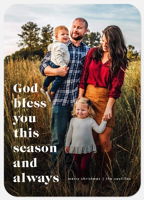 Modern Tidings Holiday Photo Cards