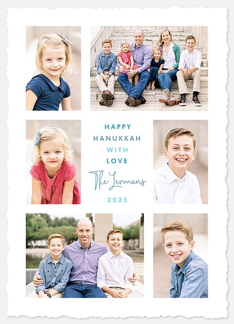 Hanukkah Grid Hanukkah Photo Cards