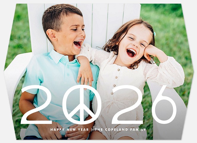 Peaceful Year Holiday Photo Cards