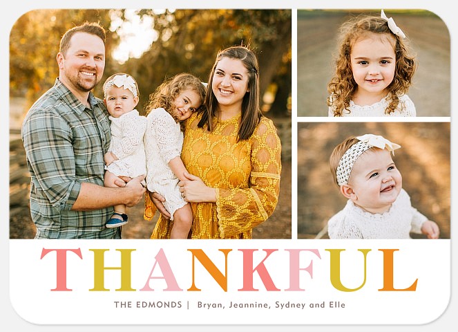 Autumn Thankful Thanksgiving Cards