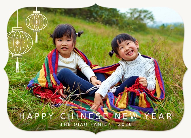 Paper Lanterns Chinese New Year Cards