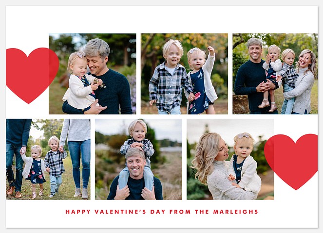 Full Hearts Valentine Photo Cards