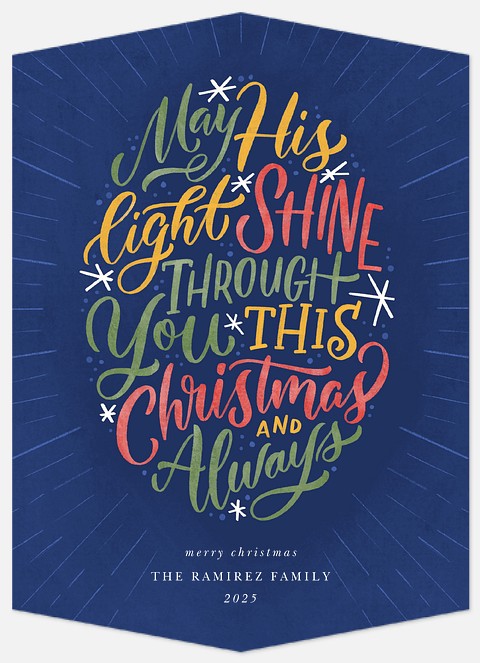 His Light Holiday Photo Cards