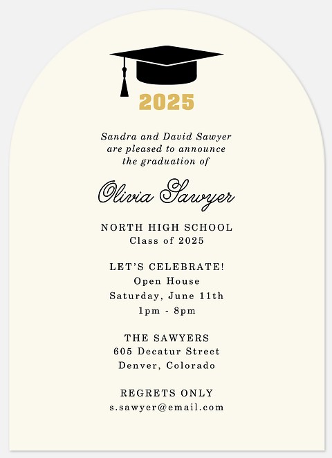 Formal Ceremony Graduation Cards