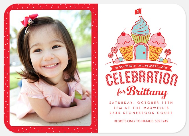 Candy Castle Kids' Birthday Invitations
