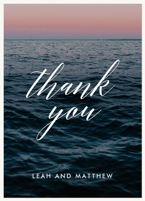 Ocean Tides Wedding Thank You Cards