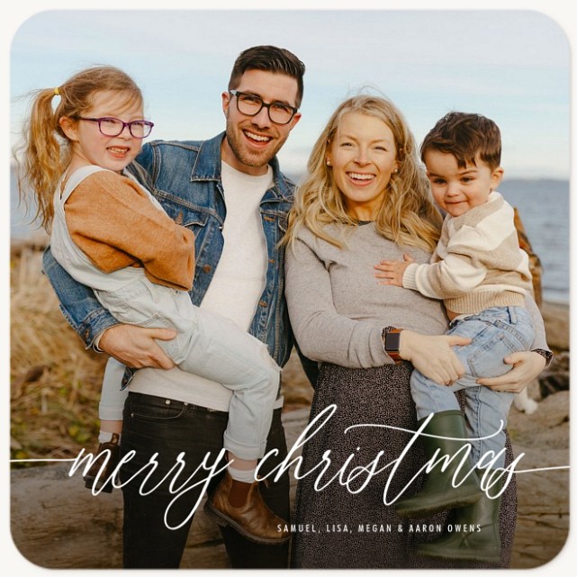 Subtle Elegance Personalized Holiday Cards