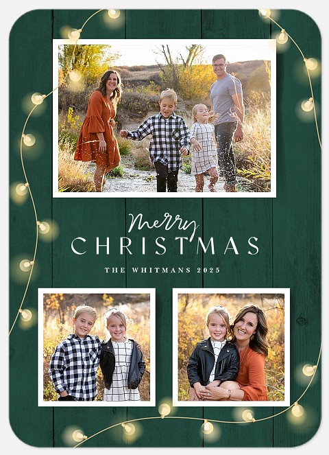 Cozy Lights Holiday Photo Cards