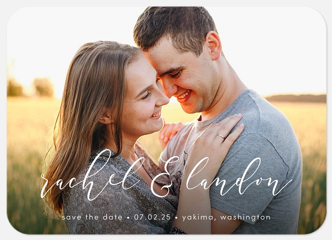 Script Names Save the Date Photo Cards
