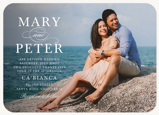 Elegant Flourish Wedding Invitations