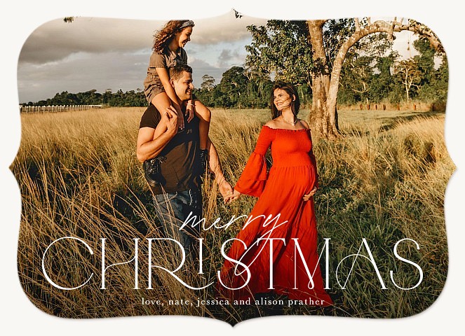 Sweeping Sentiments Personalized Holiday Cards