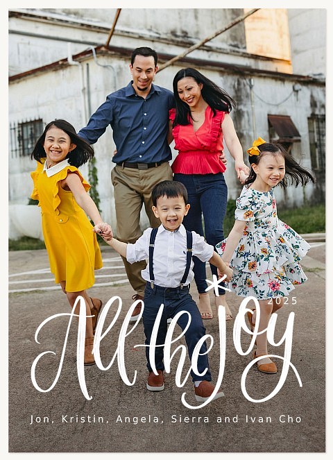 All The Joy Personalized Holiday Cards
