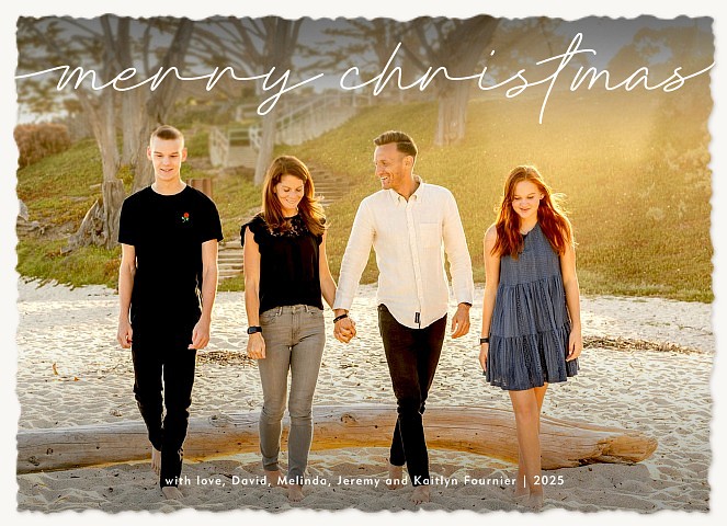 Monoline Personalized Holiday Cards