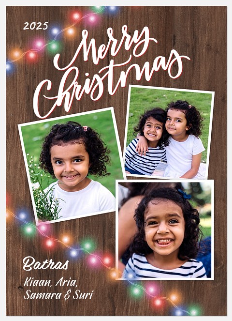 Twinkling Timber Holiday Photo Cards