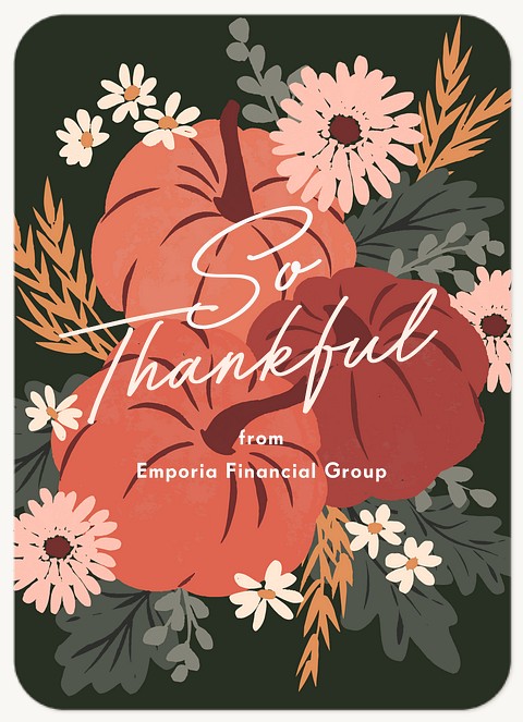 Big Thanks Business Holiday Cards