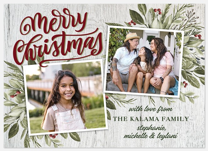 Foliage Beauty Holiday Photo Cards