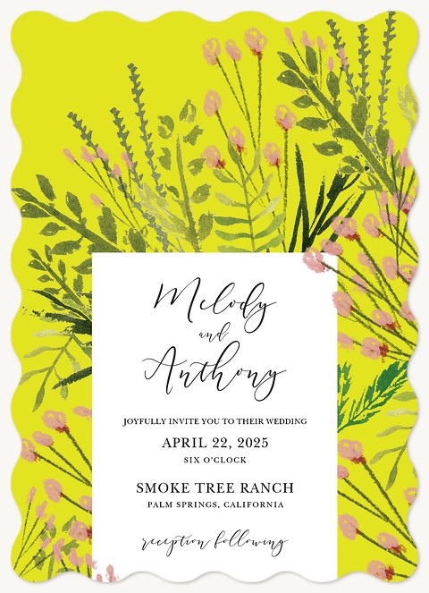 Desert Flowers Wedding Invitations