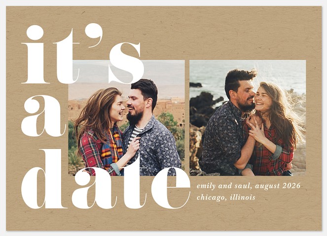 It's a Date Save the Date Photo Cards