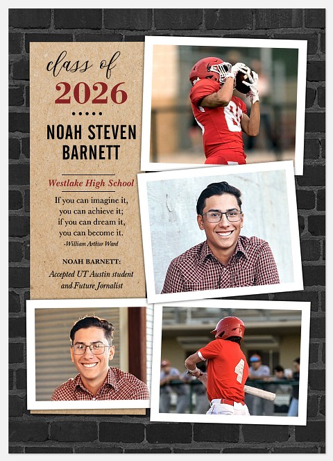 Distinguished Brickwork Graduation Cards