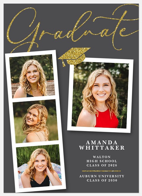 Glitzy Graduate Graduation Cards