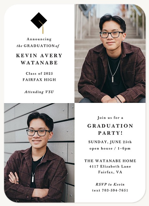 Delicate Cap Graduation Cards