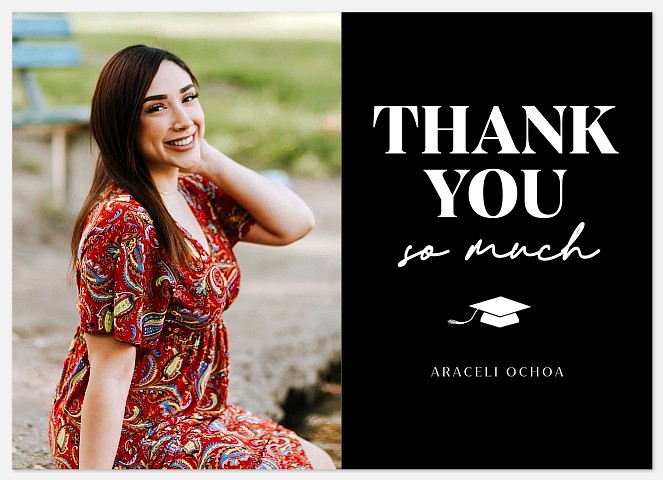 Side Text Thank You Cards 