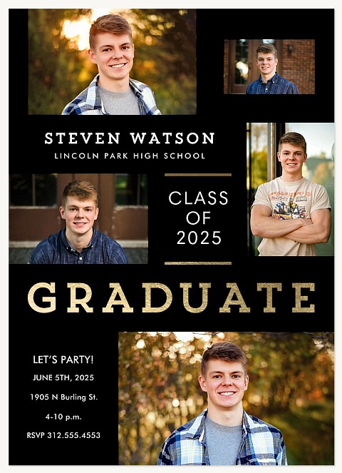 Contemporary Classic Graduation Cards