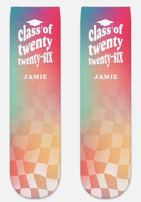 Groovy Gradient Custom Socks