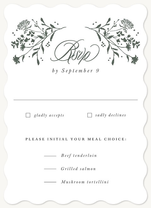 Sweet Harvest Wedding RSVP Cards