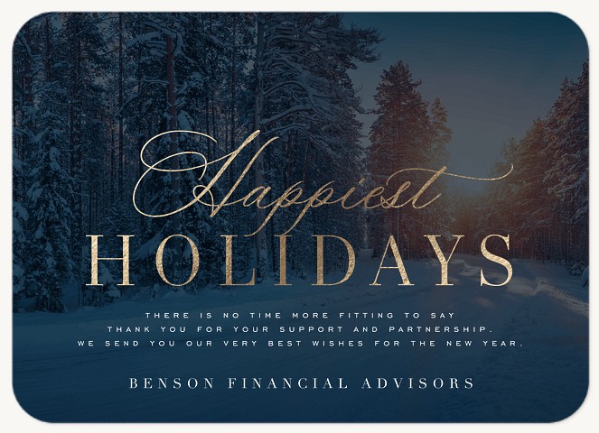 Snowscape Business Holiday Cards
