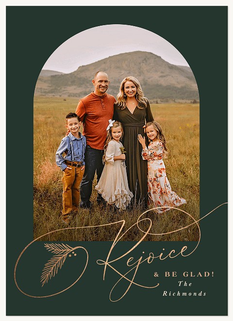 Rejoice Personalized Holiday Cards