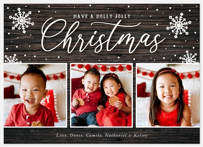 Woodland Trio Holiday Photo Cards