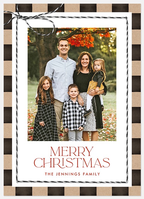 Country Twine Holiday Photo Cards