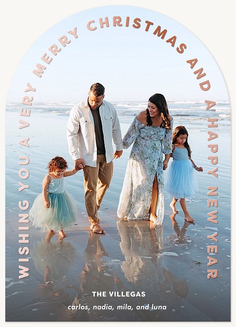 Golden Arch Personalized Holiday Cards