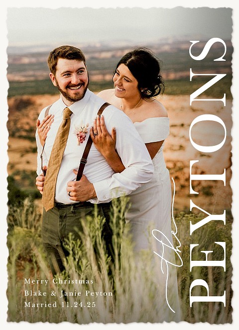 Big Name Personalized Holiday Cards