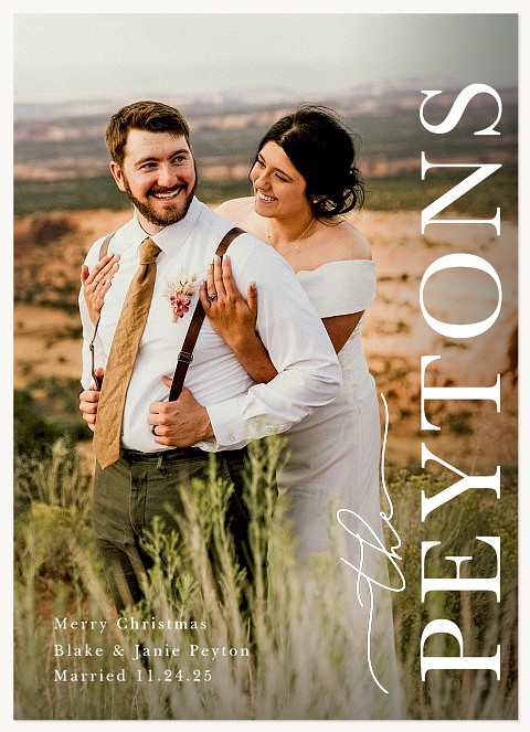 Big Name Personalized Holiday Cards