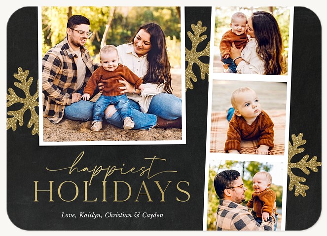 Snowflake Filmstrip Personalized Holiday Cards