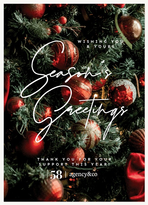 Christmas Tree Business Holiday Cards