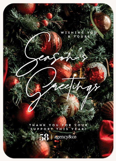 Christmas Tree Business Holiday Cards