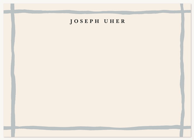 Brushed Frame Stationery