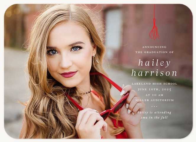 Tassel Accent Graduation Cards