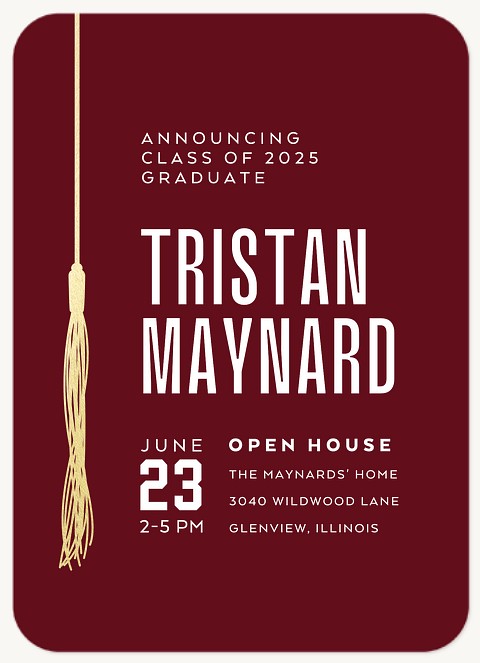 Grad Tassel Graduation Cards