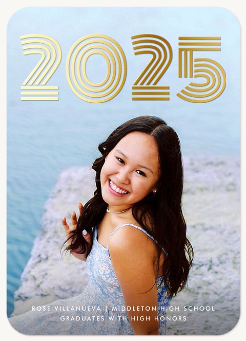 Retro Lines Graduation Cards