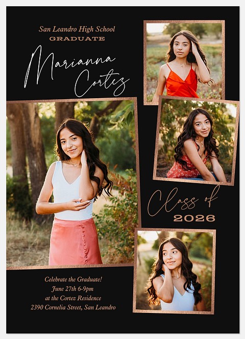 Deluxe Display Graduation Invitations