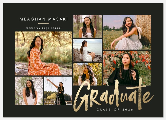 Multi Lettering Graduation Cards