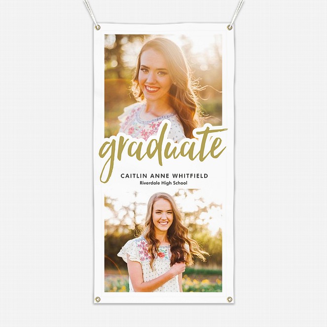 Chisel Tip Script Graduation Banners