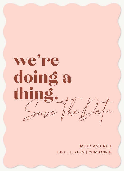 A Thing  Save the Date Cards