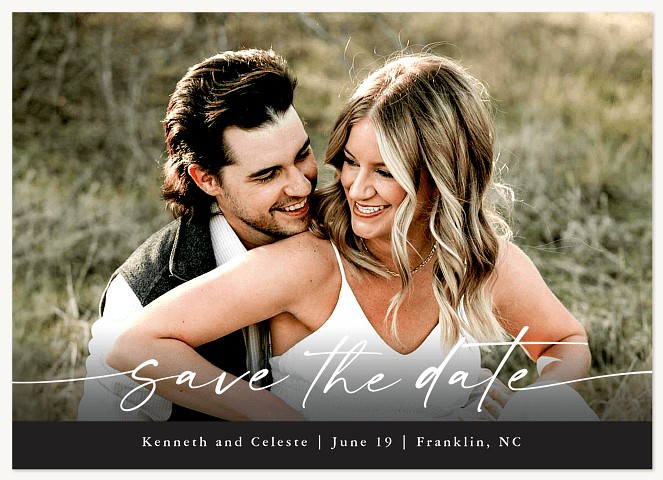 Casual Script Save the Date Cards